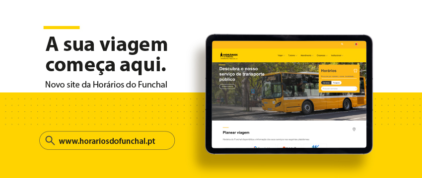 Novo site da Horários do Funchal
